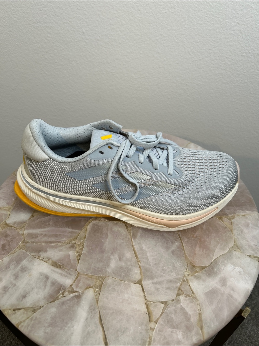 adidas Supernova Rise Women's Running Shoes - Light Gray & Yellow Accents - Picture 5 of 15